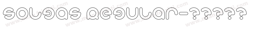 solgas Regular字体转换
